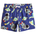 maamgic Boys Swim Trunks Stretch Quick Dry Swim Shorts Kids Bathing Suits Toddler Boy Swimsuit Swimwear Astronaut Navy 10/12
