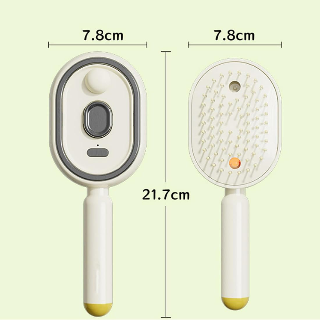 Electric Spray & Massage Hair Brush, 2026 Electric Steaming Massage Hair Care Brush, Rechargeable Detangling Electric Steam Brushs for Hair for Reduce Frizz, Nourishes Hairs, Anti-Static (Beige)